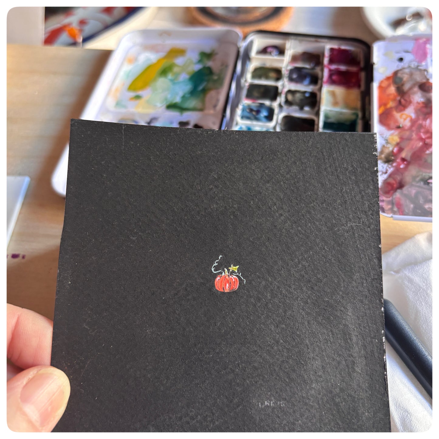 Black Pumpkin Miniature