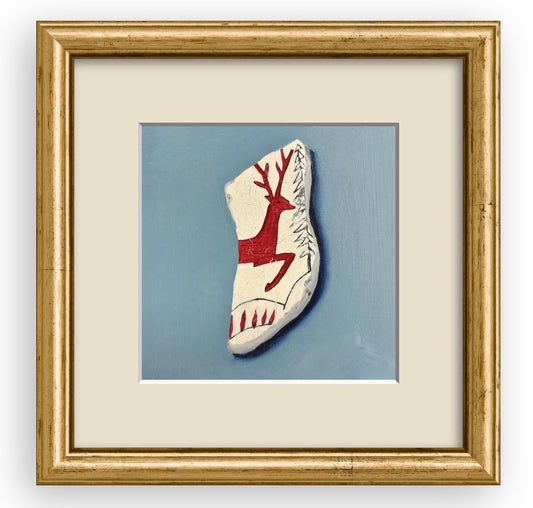 ‘Festive Deer’ Framed Art Print